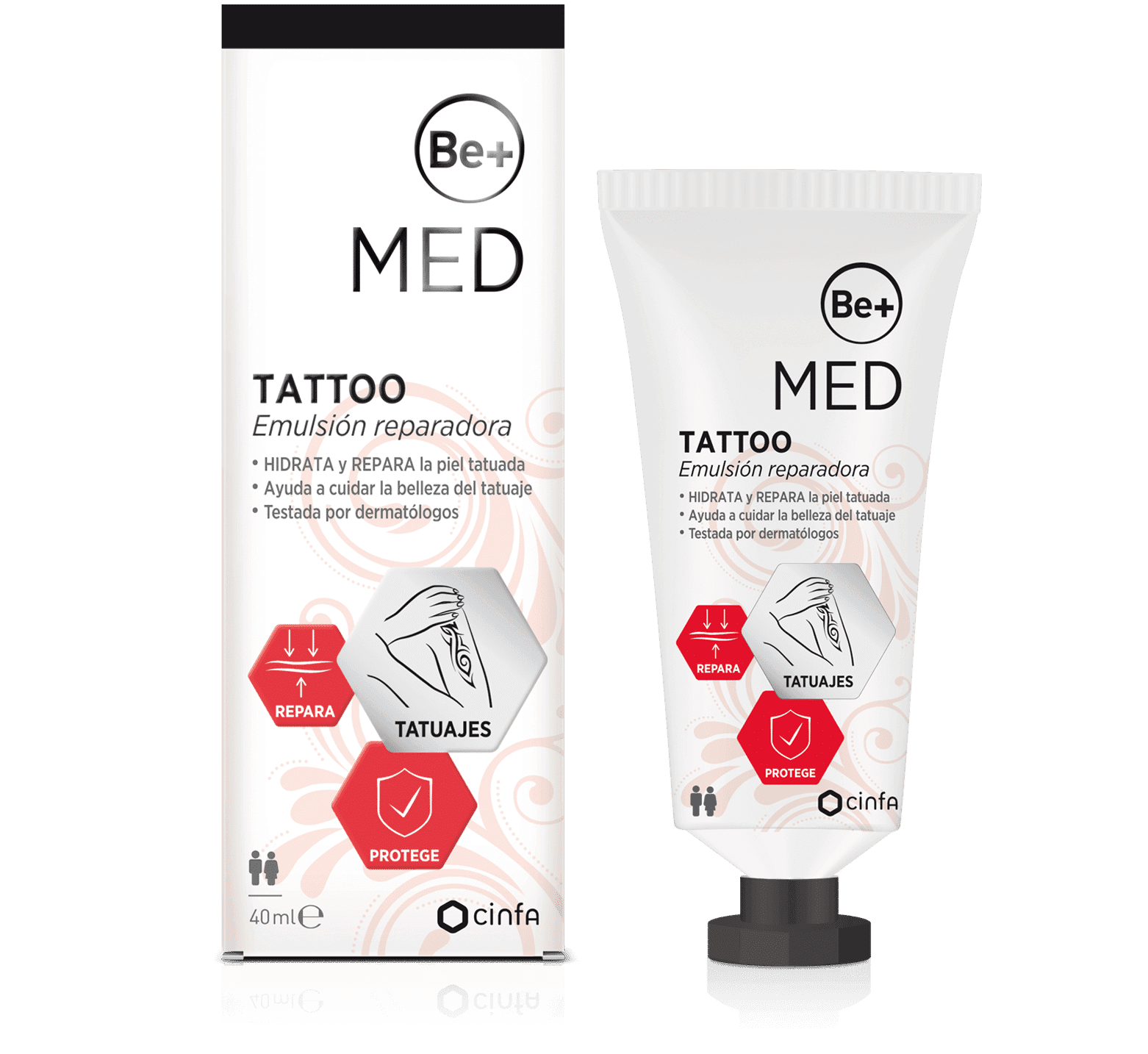 Be+ MED Tattoo Emulsión Reparadora 40ml