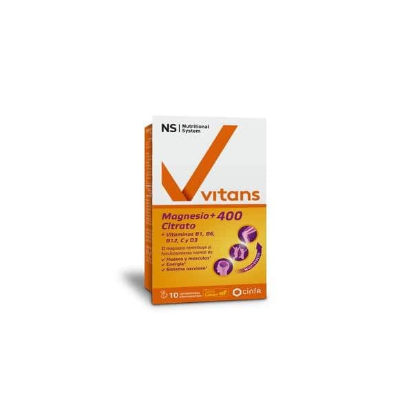 NS Vitans Magnesio Citrato +400 10 comprimidos