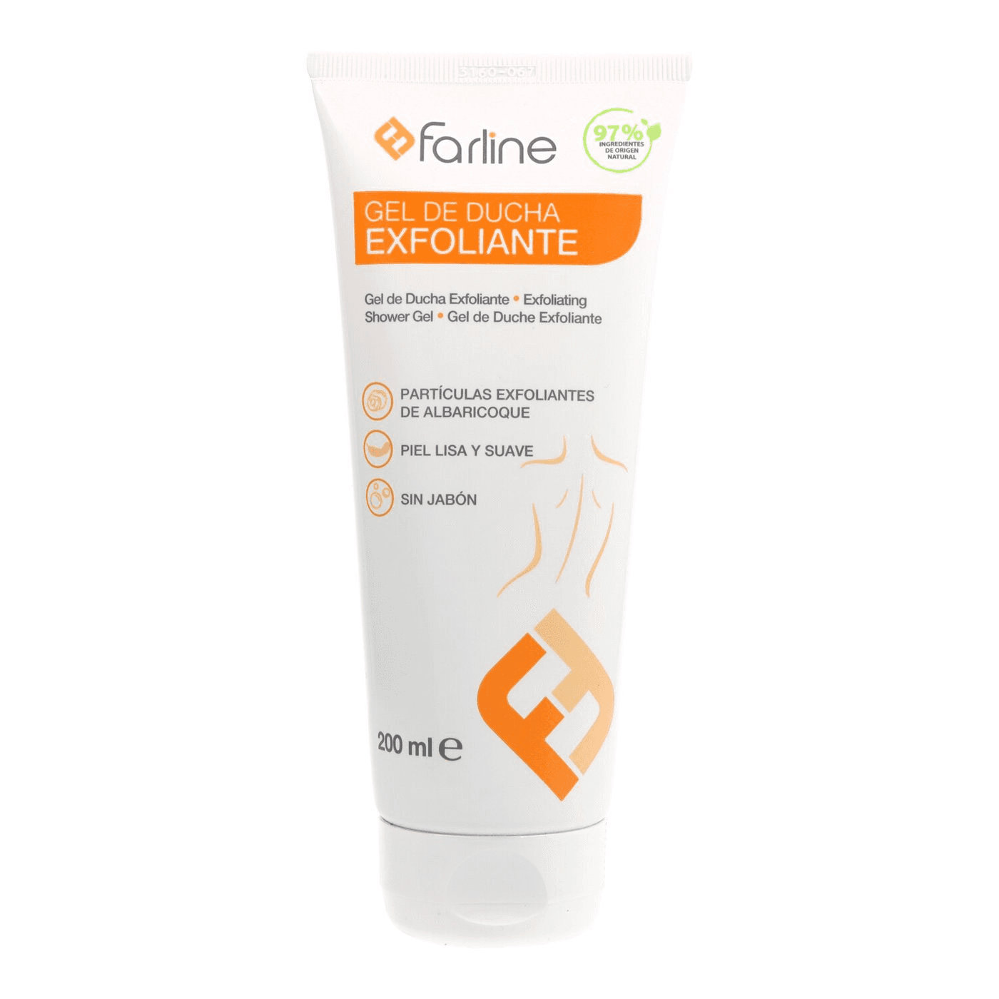 Farline Gel de Ducha Exfoliante Cara y Cuerpo 200ml