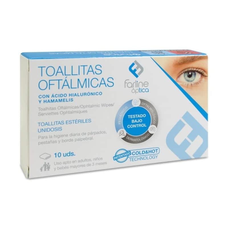 Farline Óptica Toallitas Oftálmicas AH Cold&Hot 10 unidades