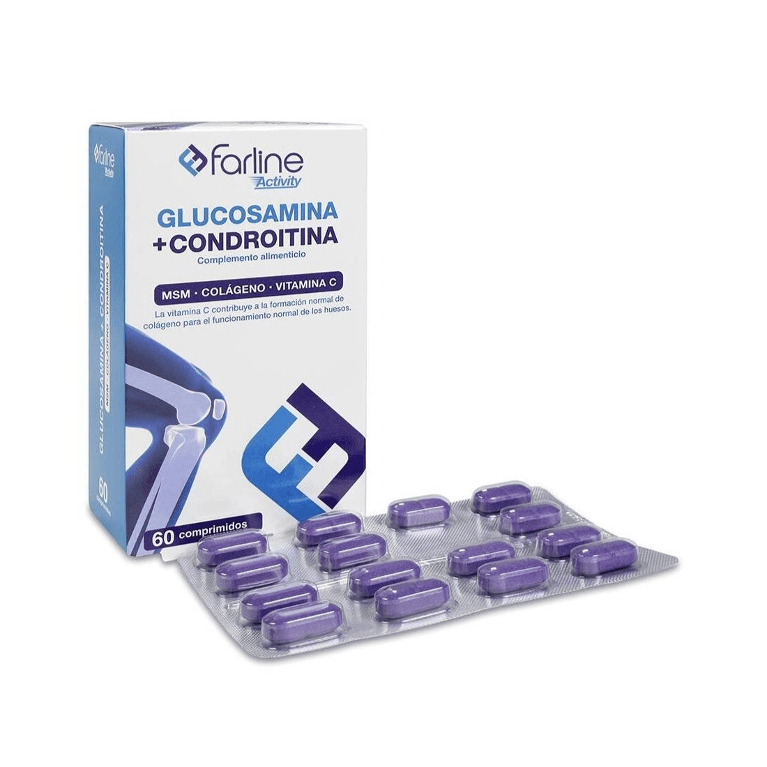 Farline Activity Glucosamina + Condroitina 60 comprimidos
