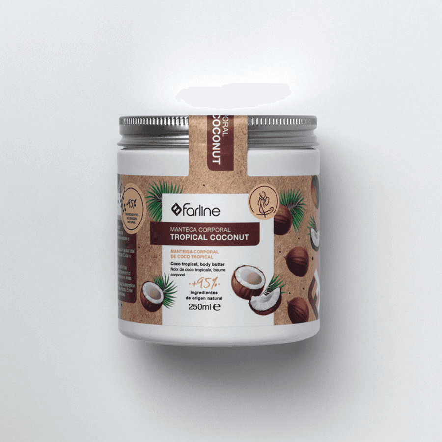 Farline Manteca Corporal Tropical Coconut 250ml