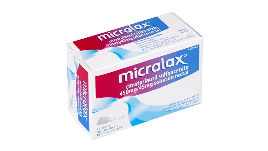Micralax Citrato/Lauril Sulfoacetato 450 mg/ml + 45 mg/ml Solución Rectal 12 Enemas 5ml